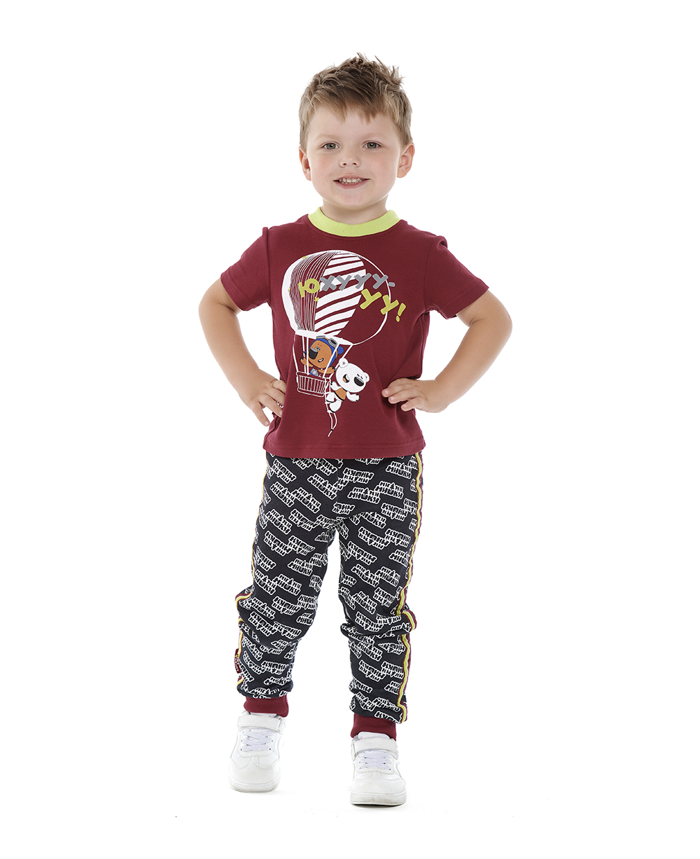 Футболка МИ-МИ-МИШКИ© бордовая (арт. 70-26/борд) - купить по цене 445 ...