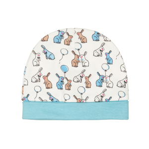 Шапочка Кролики цветная