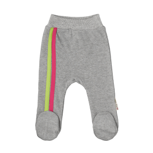 Ползунки с лампасами из футера девочка