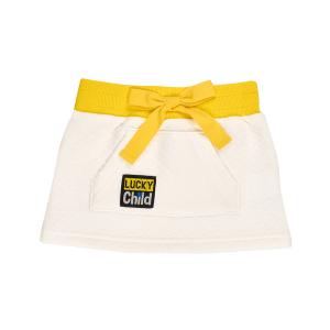 Юбка Любит - не любит молочная