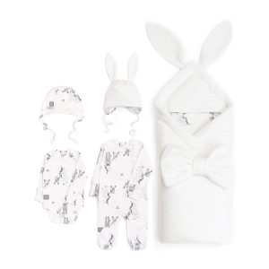 Комплект на выписку зима, молочный