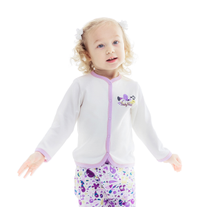 Кофточка Весёлые нотки молочная