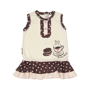 Платье без рукавов Летнее кафе