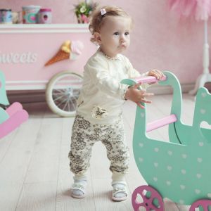 Штанишки Цветочки экрю Штанишки Цветочки экрю