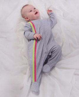 Комбинезон с лампасами из футера девочка