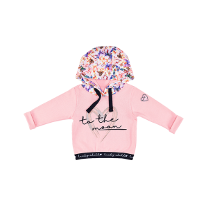 Толстовка Ты и Я футер розовая