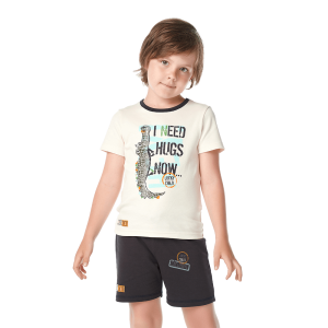 Футболка Крокодилы бежевый