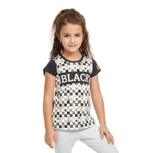 Футболка Чёрное и белое клетка