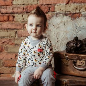 Толстовка Крутой парень футер цветная