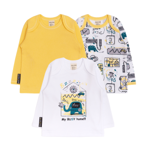 Комплект футболок с длинным рукавом Бизиборд 3 шт.