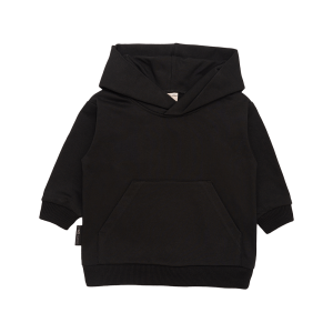 Толстовка с капюшоном Мама знает как! черная с карманом