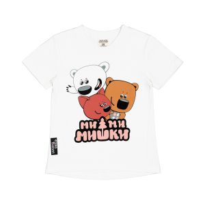 Футболка МИ-МИ-МИШКИ© молочная