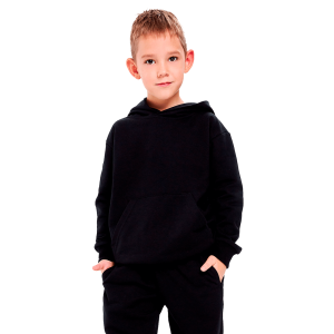 Толстовка с капюшоном Мама знает как! черная с карманом