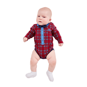 Боди Клуб малышей бордовый