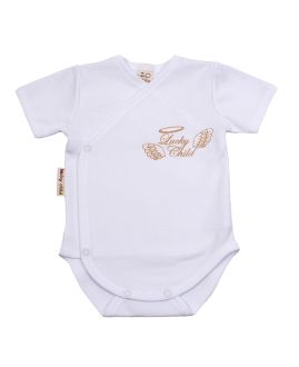 Боди с коротким рукавом Ангелочки белый Боди с коротким рукавом Ангелочки белый