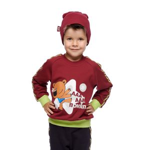 Толстовка МИ-МИ-МИШКИ© бордовая