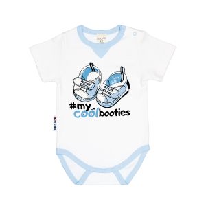 Боди Селфи короткий рукав голубой