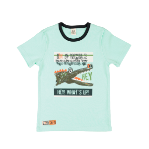 Футболка Крокодилы мятный