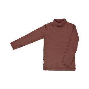 Водолазка коричневая рибана