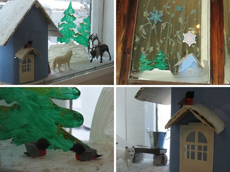 Украсить окна к Новому году: проверяем лайфхаки с искусственным снегом | sunnyhair.ru