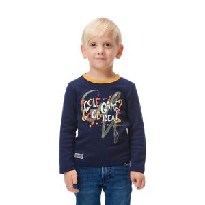 Футболка с длинным рукавом Good idea синяя