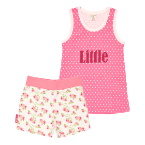 Пижама Маленькая садовница горох-розы