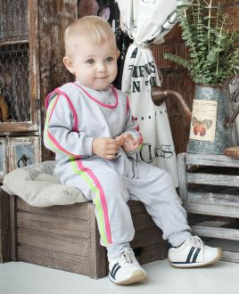 Ползунки с лампасами Спорт футер