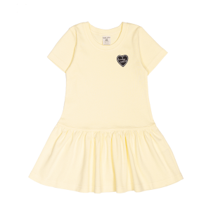 Платье Цветочки светло-жёлтое Платье Цветочки светло-жёлтое