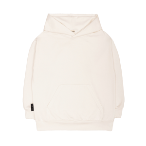 Толстовка с капюшоном Мама знает как! молочная с карманом 7+