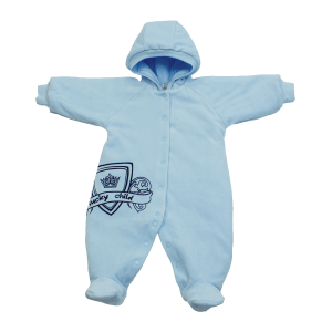 Комбинезон с подкладкой Велюр голубой