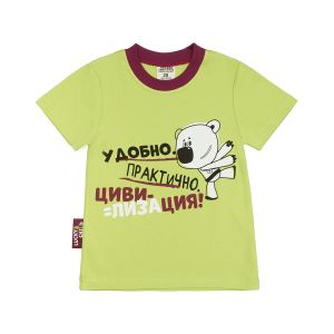 Футболка МИ-МИ-МИШКИ© зелёная Футболка МИ-МИ-МИШКИ© зелёная
