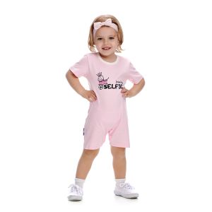 Полукомбинезон Селфи розовый