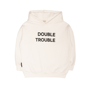 Толстовка с капюшоном Мама знает как! молочная «DOUBLE TROUBLE»