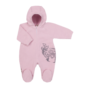 Комбинезон с подкладкой Велюр розовый