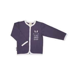 Кофточка Милые кролики серая