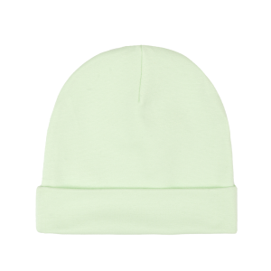 Шапка светло-зелёная рибана