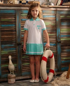 Платье мятное Поло