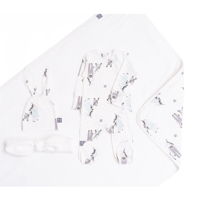 Комплект на выписку весна, молочный