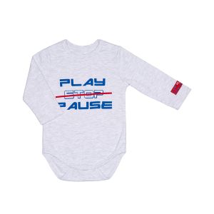 Боди Больше пространства серый меланж