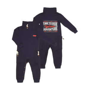 Комбинезон Быстрее ветра темно-синий футер