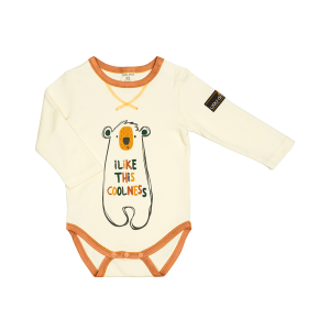 Боди Зимние каникулы бежевый