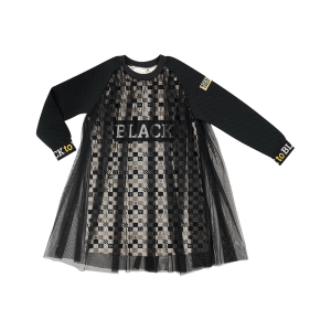 Платье Чёрное и белое клетка