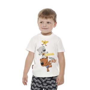 Футболка МИ-МИ-МИШКИ© молочная