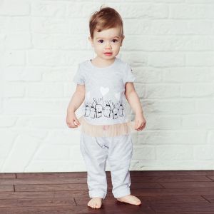 Брючки Любимая девочка футер