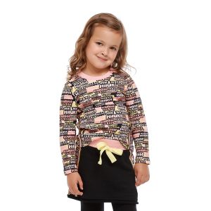 Футболка с длинным рукавом МИ-МИ-МИШКИ© многоцветная