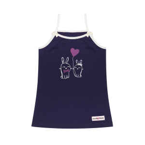 Майка на бретелях Любимая девочка цветная