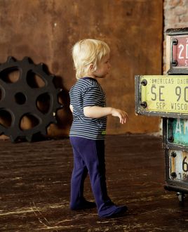 Ползунки Basic Sport синие футер