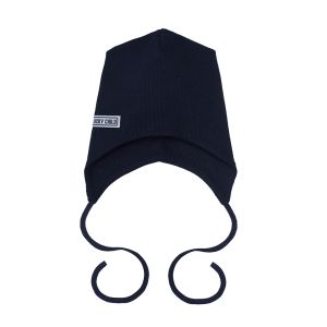 Шапка с завязками Кашкорсе синяя