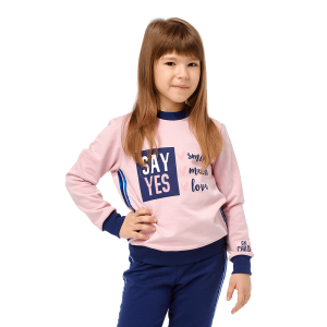 Толстовка Скажи ДА футер розовая Толстовка Скажи ДА футер розовая