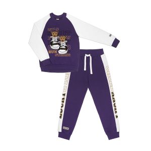 Костюм Львы и леопарды: толстовка и брюки фиолетовый